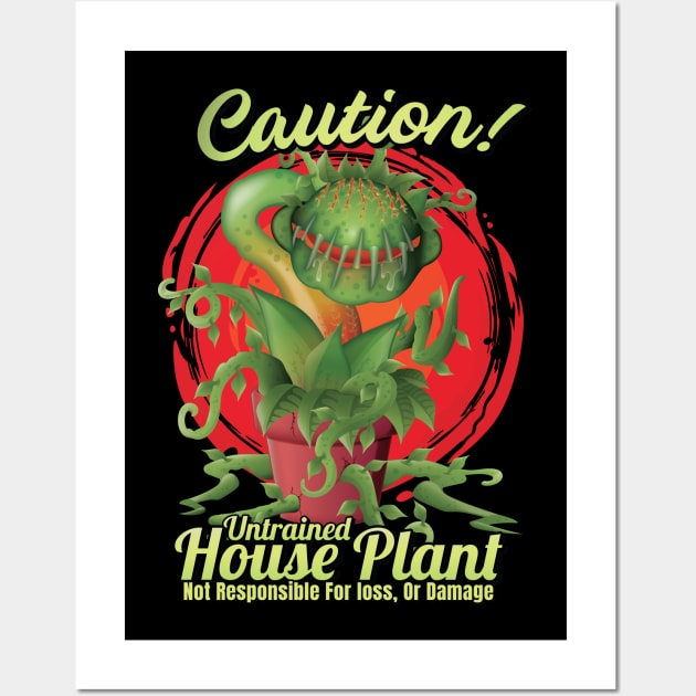 Venus Fly Trap Carnivorous Untrained House Plant Design Wall Art by Graphic Duster